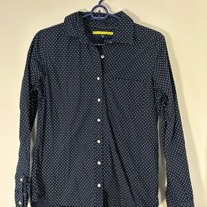 Prince & Fox Navy and White Dotted Shirt